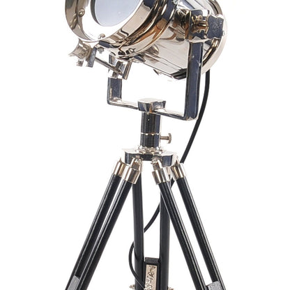 29" Silver Tripod With Metal Novelty Shade