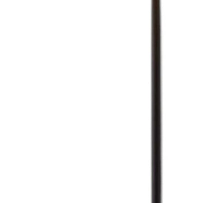 64" Beige And Black Tray Table Floor Lamp With Beige Fabric Drum Shade