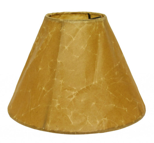 Brown Crinkle Oil Paper Empire Lamp Shade