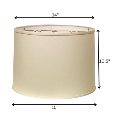Ivory No Slub Innsbruck Drum Lamp Shade