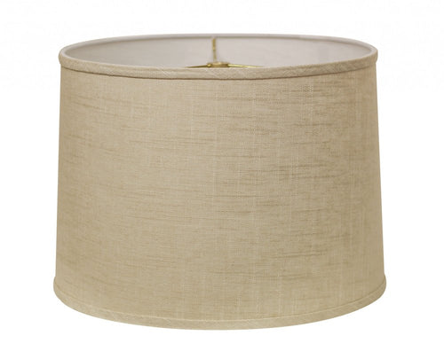 Light Yellow Linen Drum Lamp Shade