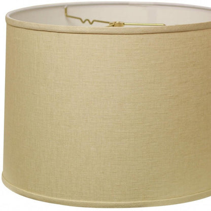 Beige Linen Drum Lamp Shade