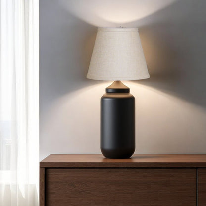 8" Dark Wheat Hardback Empire Linen Lampshade