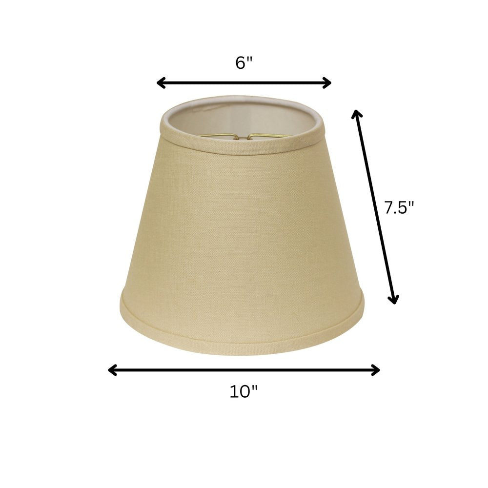 Beige Linen Empire Lamp Shade