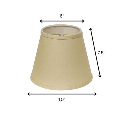 Beige Linen Empire Lamp Shade