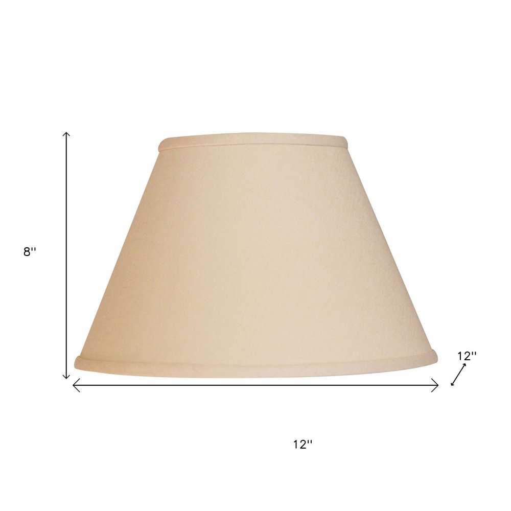 Beige Linen Empire Lamp Shade