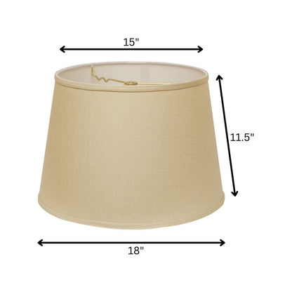 Beige Linen Empire Lamp Shade