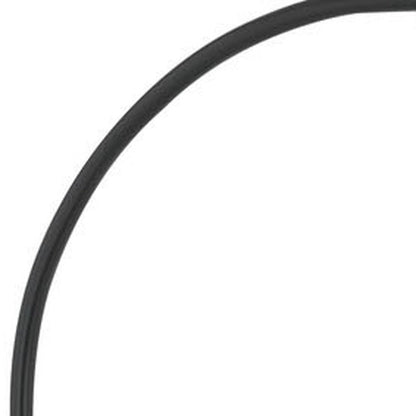 68" Bronze Metal Reading Floor Lamp With Off White Fabric Empire Shade