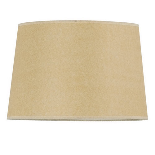 Tan Paper Plain Drum Lamp Shade