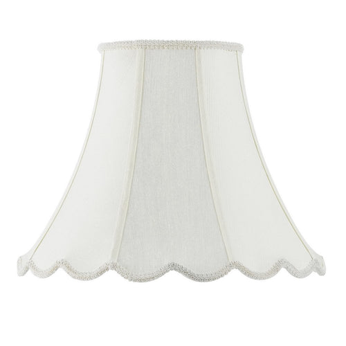 Eggshell Linen Piped Bell Lamp Shade