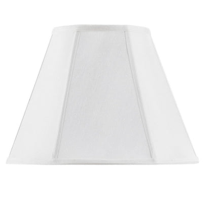 White Linen Piped Empire Lamp Shade