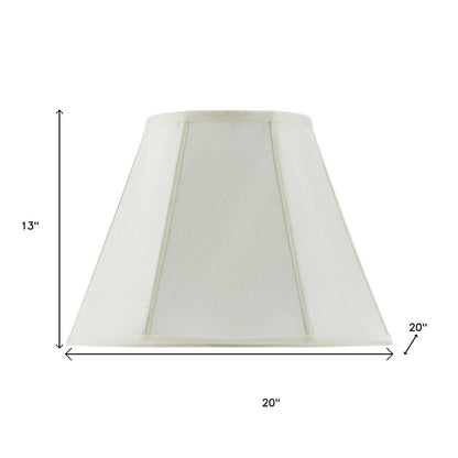 Eggshell Linen Piped Empire Lamp Shade