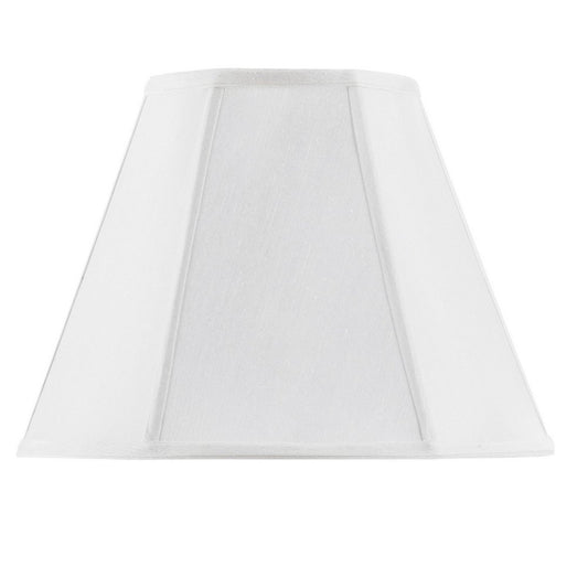 White Linen Piped Empire Lamp Shade