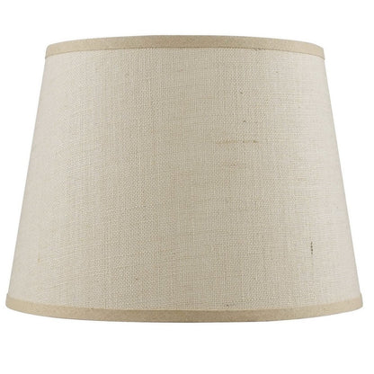 Light Brown Burlap Plain Drum Lamp Shade