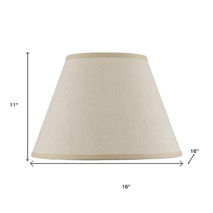 Light Brown Burlap Plain Drum Lamp Shade