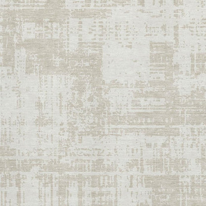 8' X 10' Ivory And Beige Abstract Washable Area Rug With UV Protection