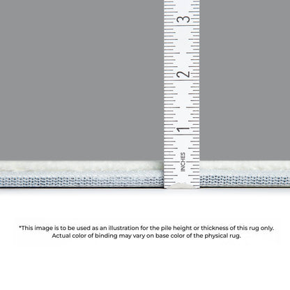 8' Gray And Ivory Chevron Washable Round Rug With UV Protection